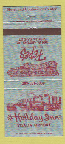 Matchbook Cover - Holiday Inn Visalia CA Pepe's  30 Strike