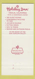 Matchbook Cover - Holiday Inn Visalia CA Pepe's  30 Strike