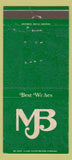 Matchbook Cover - Melvin Blum Music Coin-Op Juke Box Bay City TX WORN 30 Strike