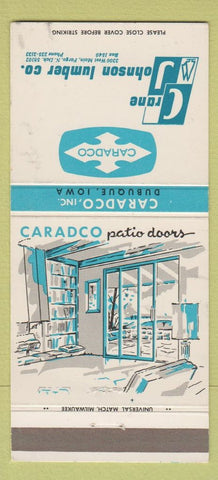 Matchbook Cover - Crane Johnson Lumber Caradco Fargo ND 30 Strike