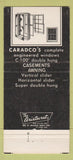 Matchbook Cover - Crane Johnson Lumber Caradco Fargo ND 30 Strike