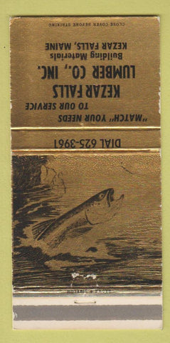 Matchbook Cover - Kezar Falls Lumber ME 30 Strike