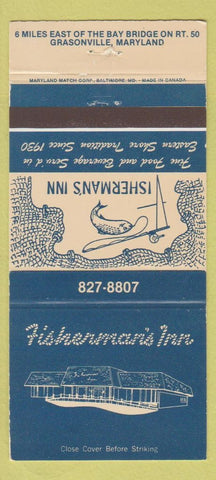 Matchbook Cover - Fisherman's Inn Grasonville MD 30 Strike