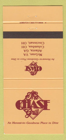 Matchbook Cover - Chase Grill McLean VA Atlanta GA Columbus OH WEAR 30 Strike
