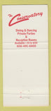 Matchbook Cover - The Conservatory Covington KY 30 Strike