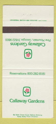 Matchbook Cover - Callaway Gardens Pine Mountain GA 30 Strike
