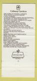 Matchbook Cover - Callaway Gardens Pine Mountain GA 30 Strike