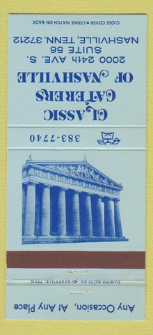 Matchbook Cover - Classic Caterers of Nashville TN 30 Strike