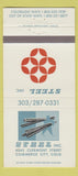 Matchbook Cover - Steel Inc Commerce City Colorado 30 Strike