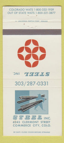 Matchbook Cover - Steel Inc Commerce City Colorado 30 Strike