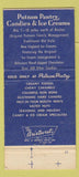 Matchbook Cover - Putnam Pantry Candy Ice Cream Danvers MA 30 Strike