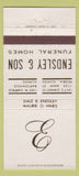 Matchbook Cover - Endsley & Son Funeral Home Peoria Bartonville IL 30 Strike