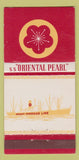 Matchbook Cover - SS Oriental Pearl Lines WEAR 30 Strike