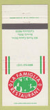 Matchbook Cover - La Famiglia Restaurant Beverly Hills CA 30 Strike