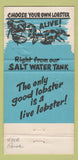 Matchbook Cover - John Smith's Brown Derby Seafood Dayton OH 30 Strike