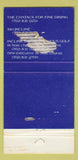 Matchbook Cover - Incline Lake Tahoe  WORN BACK 30 Strike