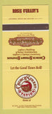 Matchbook Cover - Church Street Station Rosie O'Grady's Orlando FL 30 Strike