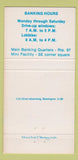 Matchbook Cover - National Bank of Petersburg IL 30 Strike