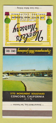 Matchbook Cover - Navlet's Nursery Concord CA 30 Strike