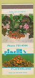 Matchbook Cover - Pinelli's Flowerland flowers San Francisco CA 30 Strike