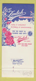 Matchbook Cover - Zimlich Flowers Mobile AL WEAR 30 Strike