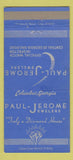 Matchbook Cover - Paul Jerome Jewelry Columbus GA 30 Strike