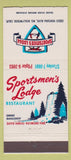 Matchbook Cover - Sportsmen's Lodge Restaurant North Hollywood CA 30 Strike