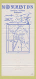 Matchbook Cover - Monument Inn La Porte TX 30 Strike