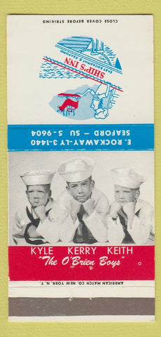 Matchbook Cover - Ship's Inn East Rockaway Seaford NY 30 Strike
