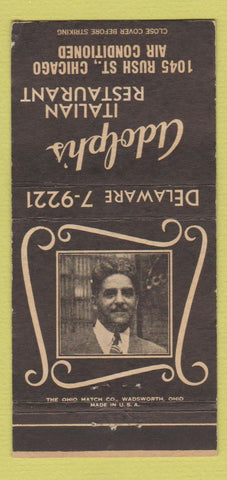 Matchbook Cover - Adolph's Italian Restaurant Chicago IL WEAR 30 Strike