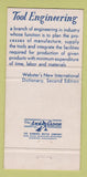 Matchbook Cover - Tool Engineer Publication 30 Strike