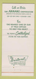 Matchbook Cover - Farval Lubrication Clevealnd OH Worm Gear 30 Strike
