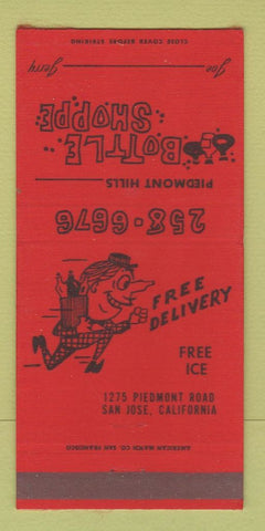 Matchbook Cover - Bottle Shoppe Liquor San Jose CA WEAR 30 Strike