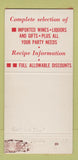 Matchbook Cover - Bottle Shoppe Liquor San Jose CA WEAR 30 Strike