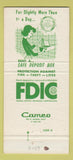 Matchbook Cover - Farmers and Merchants National Bank Gilmer TX 1971 30 Strike