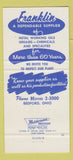 Matchbook Cover - Franklin Oil Bedford OH 30 Strike