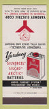 Matchbook Cover - Yardney Electric Corp batteries New York City 30 Strike