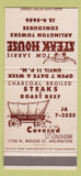 Matchbook Cover - Tom Sarris Steak House Arlington VA 30 Strike