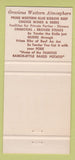 Matchbook Cover - Tom Sarris Steak House Arlington VA 30 Strike