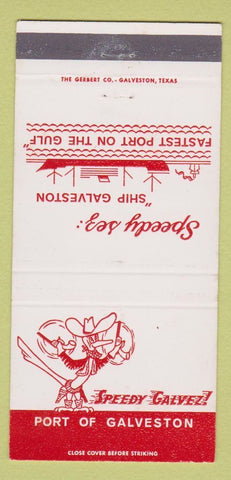 Matchbook Cover - Port of Galveston TX 30 Strike