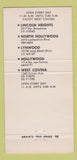 Matchbook Cover - Ernies Taco House Mexican North Hollywood Lynwood CA 30 Strike