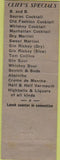 Matchbook Cover - Rene's Bar Thibodaux LA