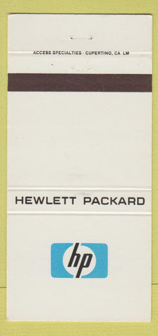 Matchbook Cover - Hewlett Packard HP 30 Strike