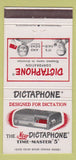 Matchbook Cover - Dictaphone Time Master 5 30 Strike