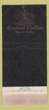 Matchbook Cover - Ross Sutherland Men's Clothes Waikiki Hawaii WEAR 30 Strike