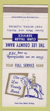 Matchbook Cover - Lee County Bank Fort Myers FL 30 Strike