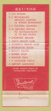 Matchbook Cover - Carrousel Inn Cincinnati OH WEAR 30 Strike
