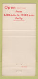 Matchbook Cover - The Dwarf Restaurant Huntsville AL WEAR 30 Strike