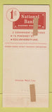 Matchbook Cover - 1st National Bank Madison WI 1954 WEAR 30 Strike