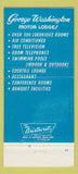 Matchbook Cover - George Washington Motor Lodge King of Prussia PA 30 Strike
